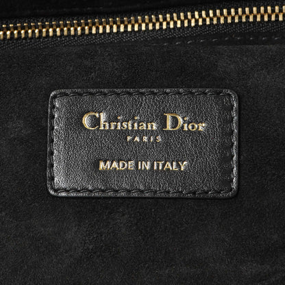 Exclusive Christian Dior Black Calfskin Cannage Medium The Lady 95.22 — Detail View