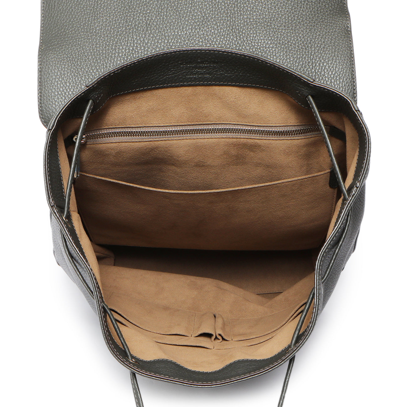 Exclusive Louis Vuitton Anthracite Taurillon Arsene Backpack — Top View