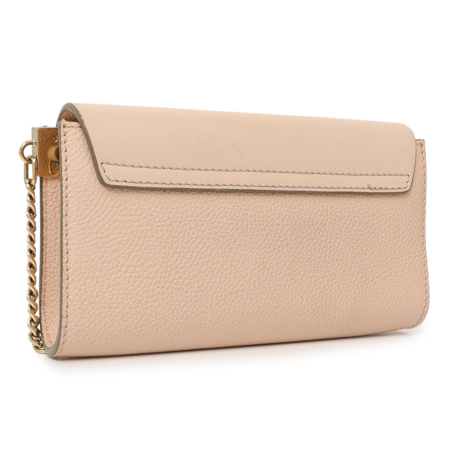 Exclusive Chloe Blush Nude Calfskin Mini Faye Shoulder Bag — Side View