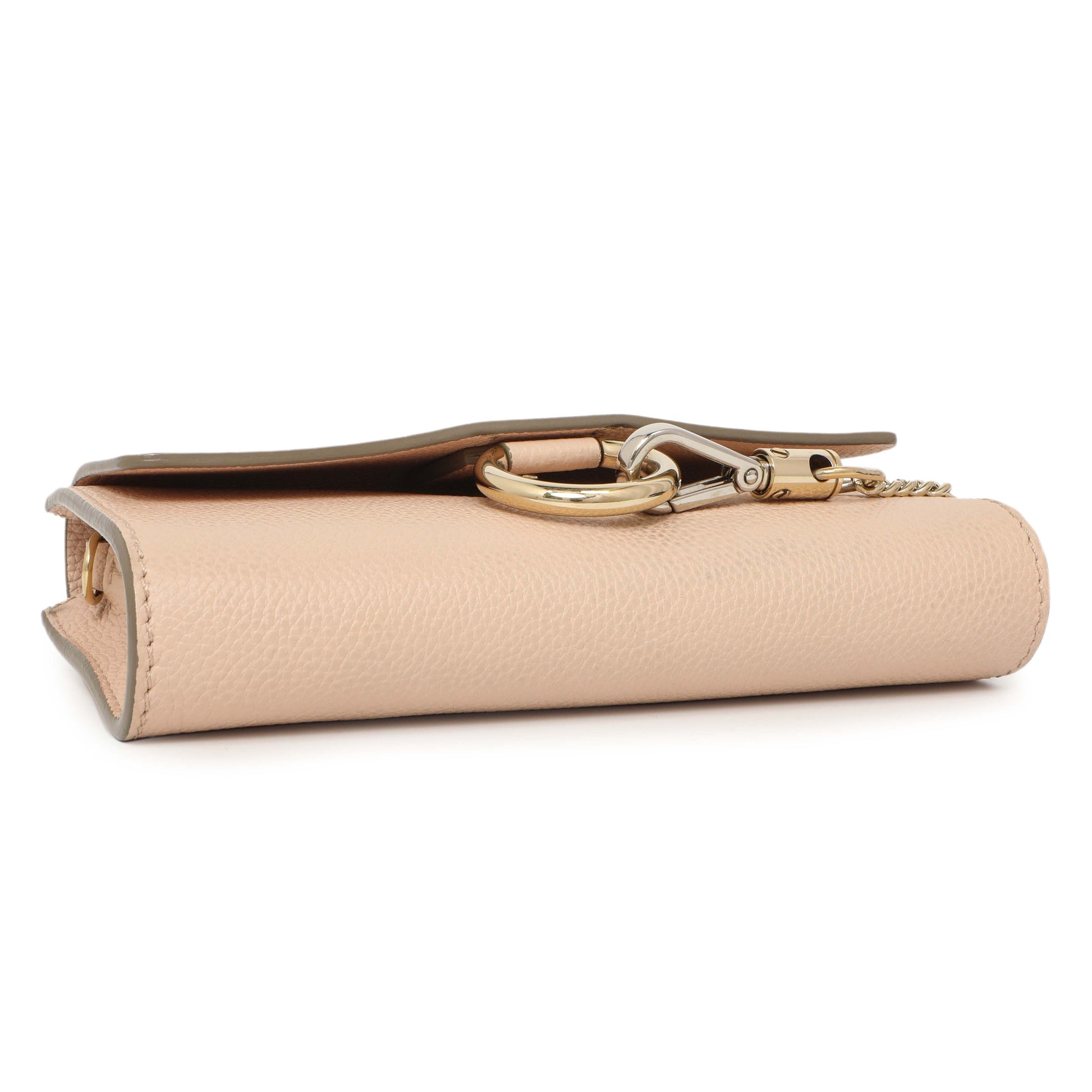 Exclusive Chloe Blush Nude Calfskin Mini Faye Shoulder Bag — Back View