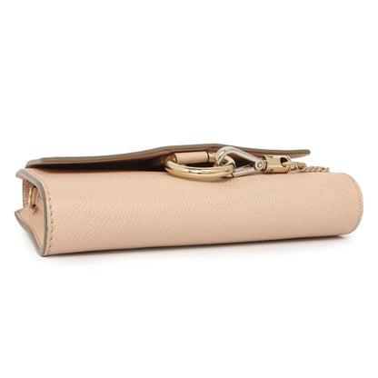 Exclusive Chloe Blush Nude Calfskin Mini Faye Shoulder Bag — Back View