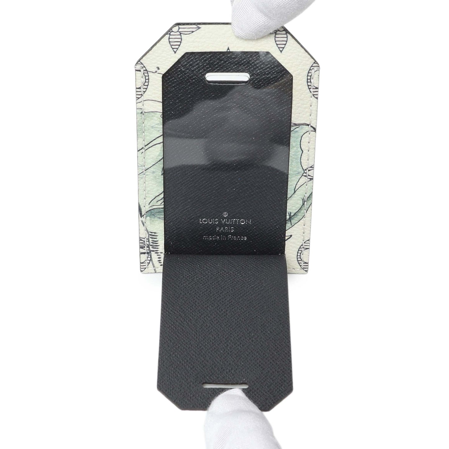 Exclusive Louis Vuitton Savane Monogram Elephant Chapman Luggage Tag — Back View
