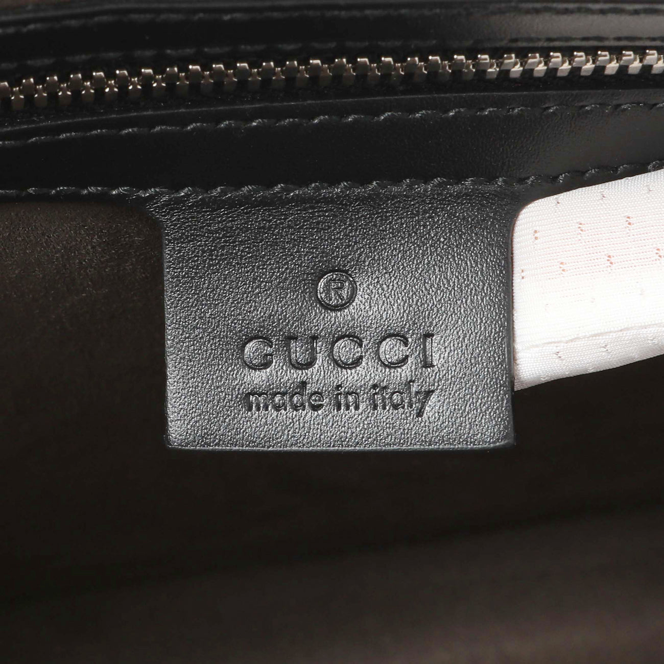 Exclusive Gucci Black Guccissima Signature Messenger Bag — Alternate View 7