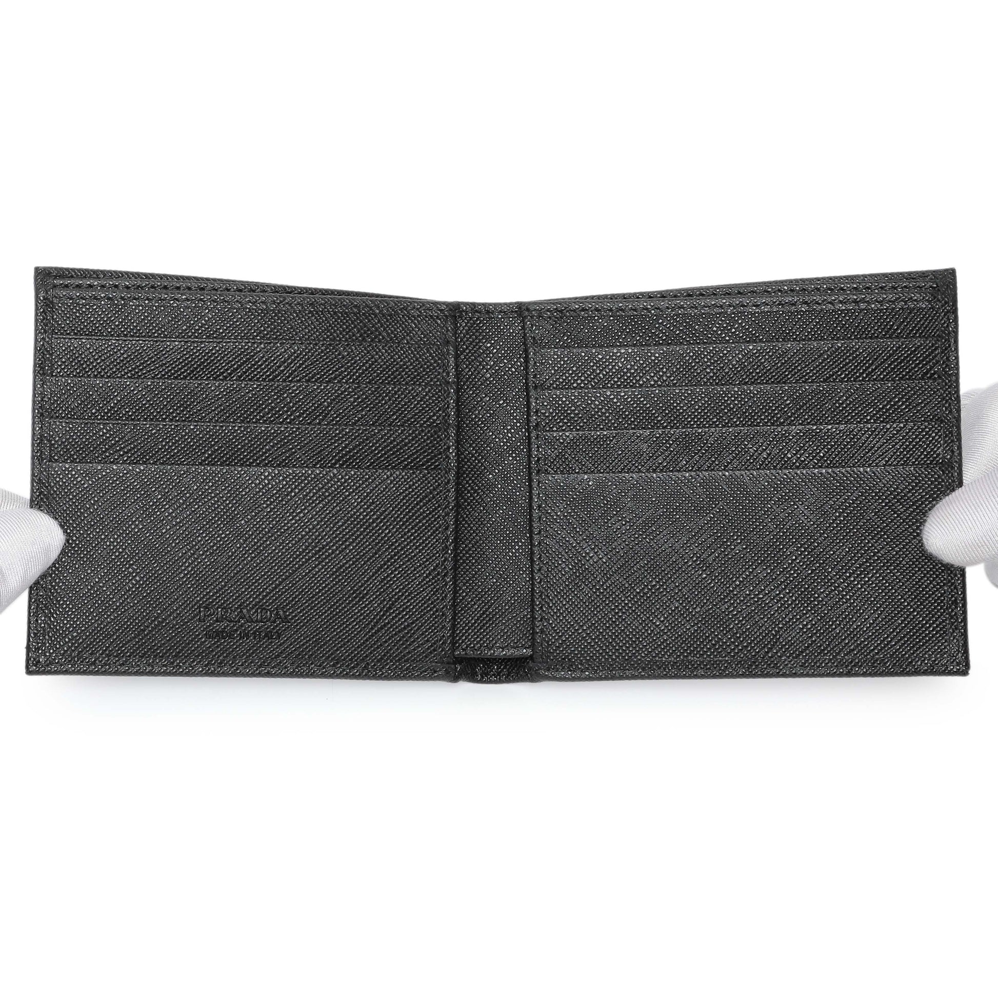 Exclusive Prada Saffiano Bifold Wallet — Top View