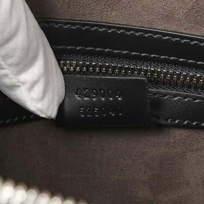 Exclusive Gucci Black Guccissima Signature Messenger Bag — Alternate View 8