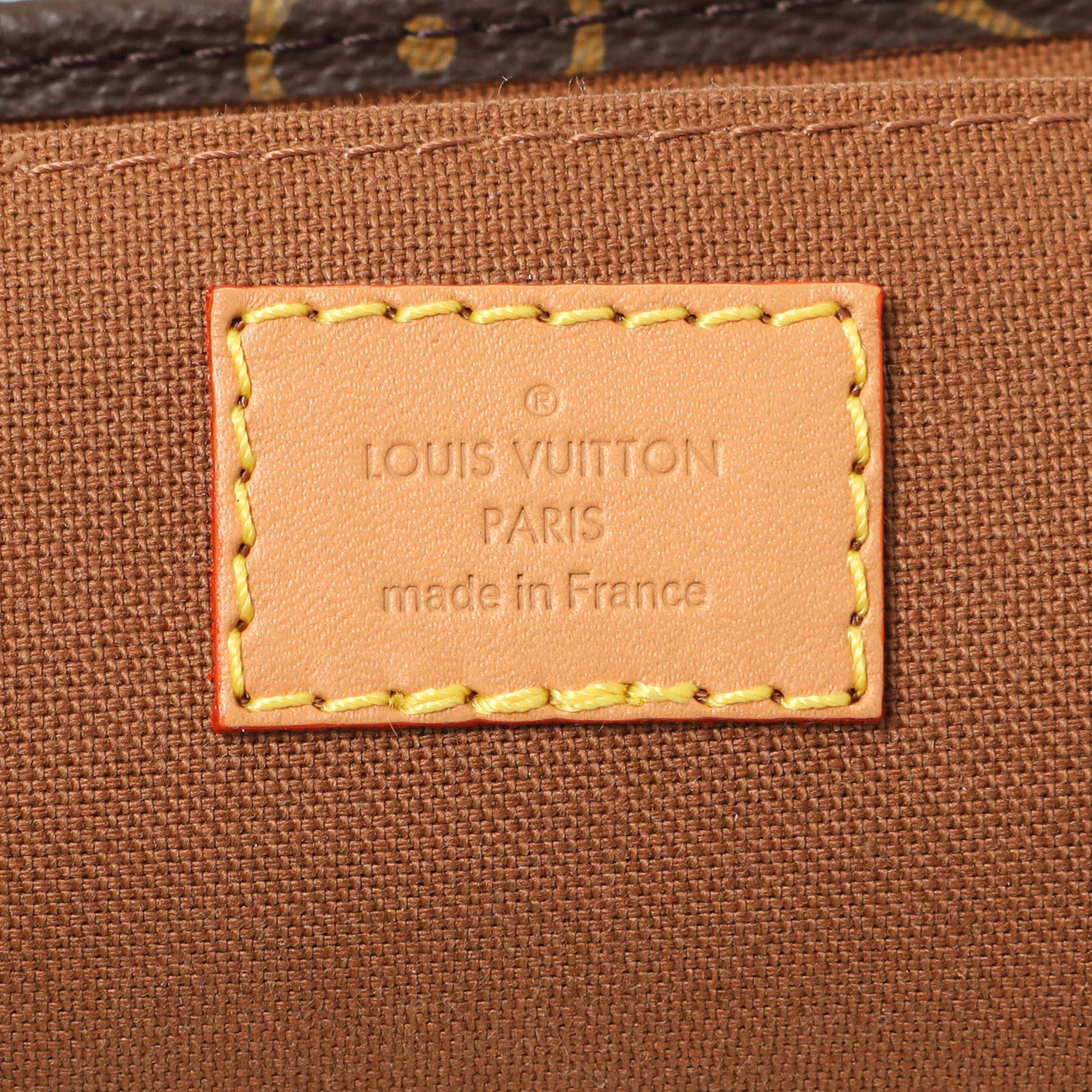 Exclusive Louis Vuitton Monogram Petit Sac Plat — Detail View