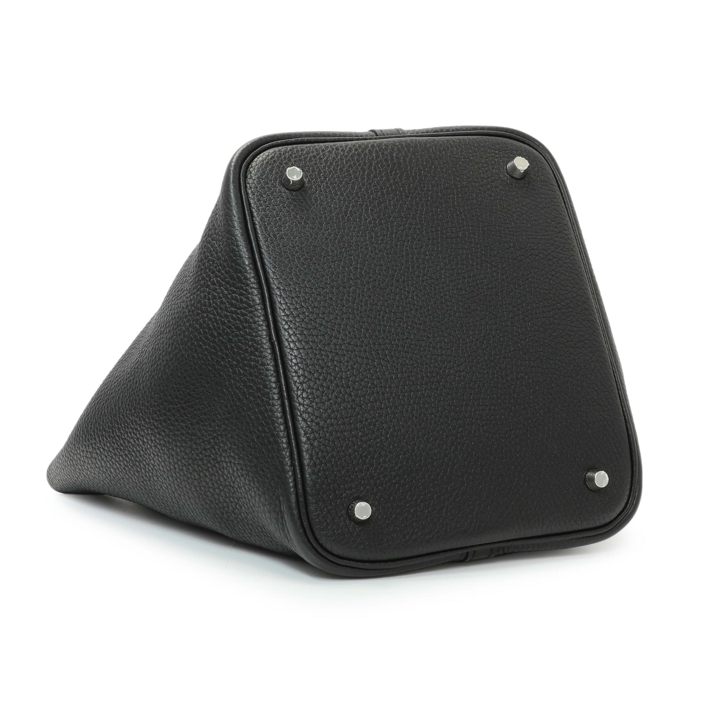 Exclusive Hermes Black Clemence Picotin 22 — Back View