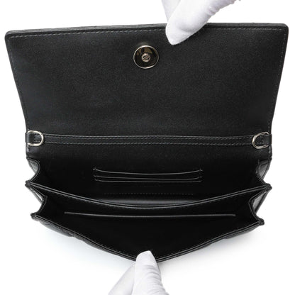 Exclusive Christian Dior Black Lambskin Cannage Mini My Dior Bag — Top View