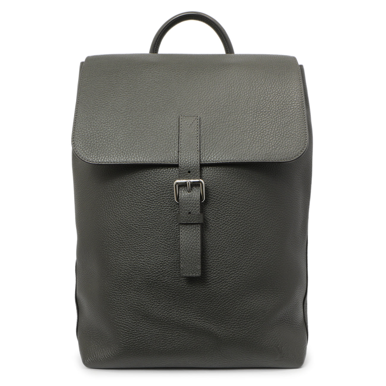Exclusive Louis Vuitton Anthracite Taurillon Arsene Backpack — Front View