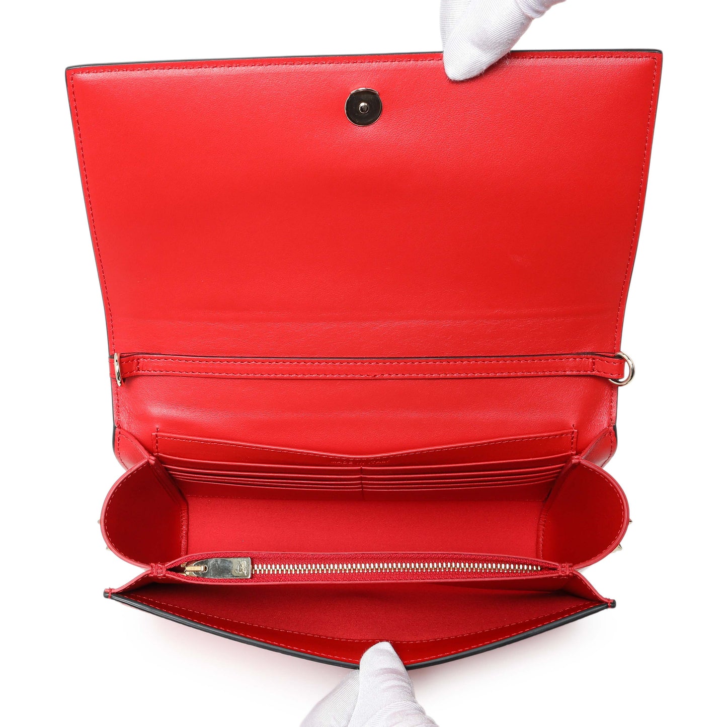 Exclusive Christian Louboutin Paloma Kraft Loubi Clutch — Top View