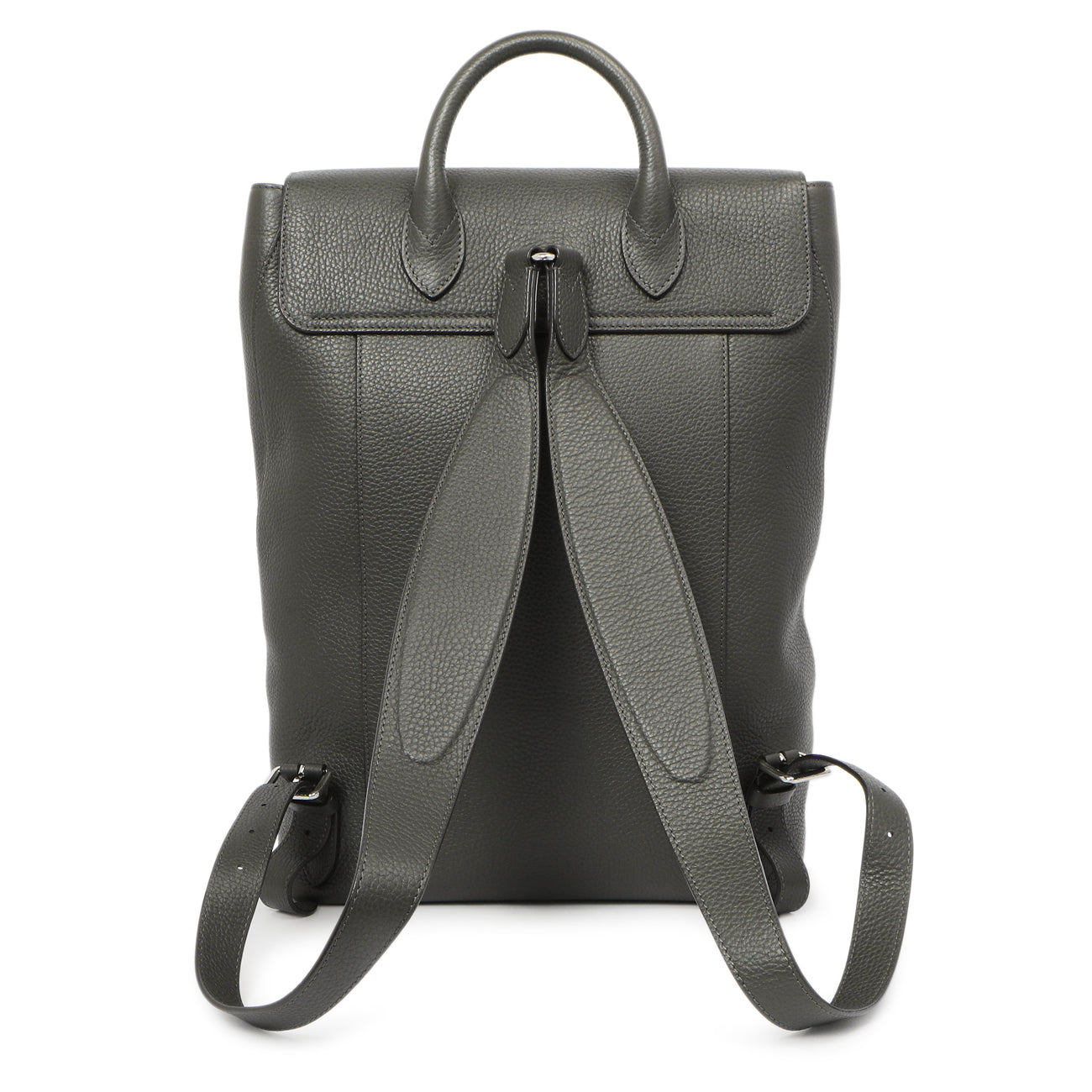 Exclusive Louis Vuitton Anthracite Taurillon Arsene Backpack — Side View