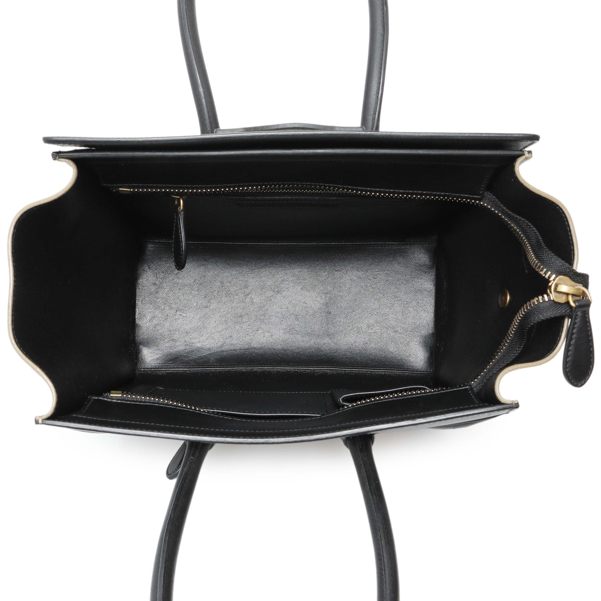 Exclusive Celine Tri-Color Calfskin Micro Luggage Tote — Alternate View 8