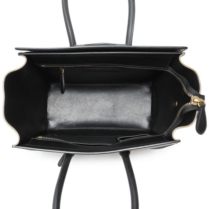 Exclusive Celine Tri-Color Calfskin Micro Luggage Tote — Alternate View 8