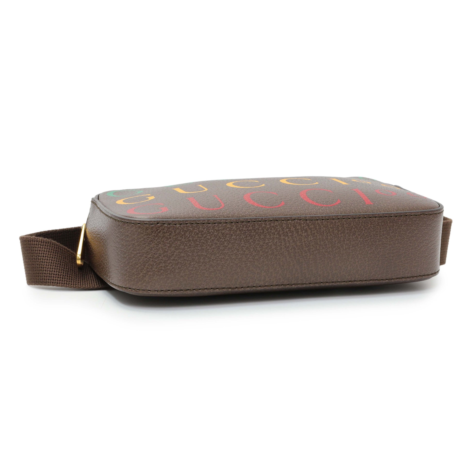 Exclusive Gucci Textured Dollar Calfskin Gucci 100 Aria Belt Bag — Back View