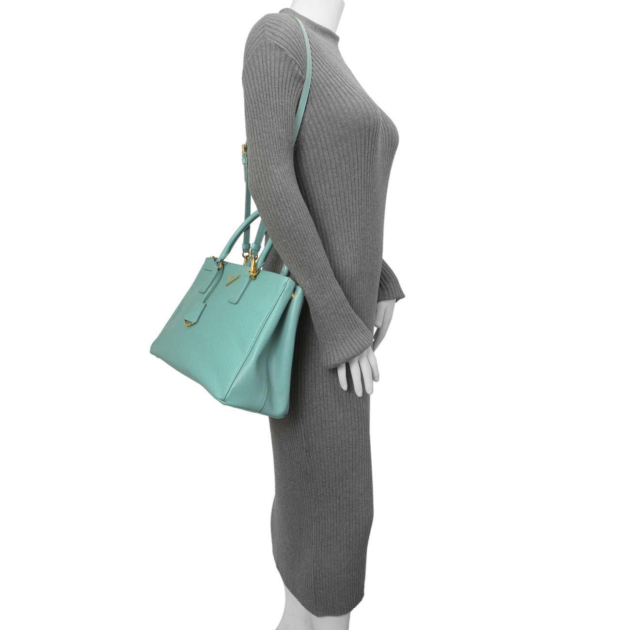 Exclusive Prada Anice Saffiano Medium Galleria Double Zip Tote — Alternate View 12