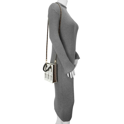 Exclusive Louis Vuitton X Fornasetti Calfskin Architettura Petit Sac Plat — Lifestyle View