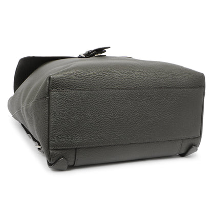 Exclusive Louis Vuitton Anthracite Taurillon Arsene Backpack — Back View