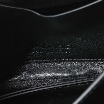 Exclusive Bottega Veneta Black The Mount Small Leather Shoulder Bag — Detail View