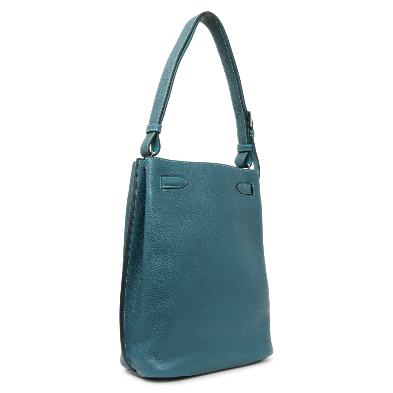 Exclusive Hermes Bleu Izmir Turquoise Togo Verso So Kelly 22 — Side View