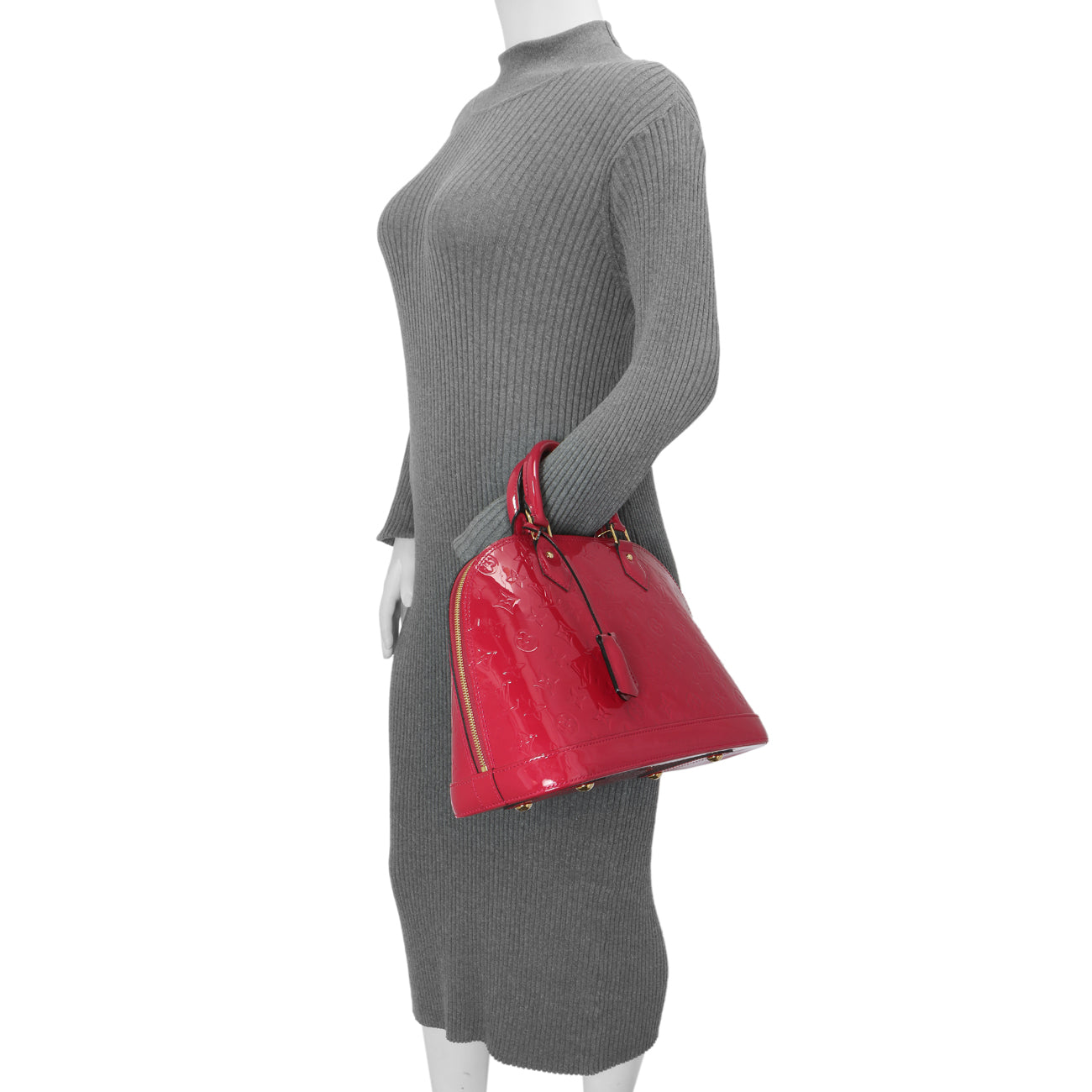 Exclusive Louis Vuitton Rose Indien Vernis Alma PM — Alternate View 11