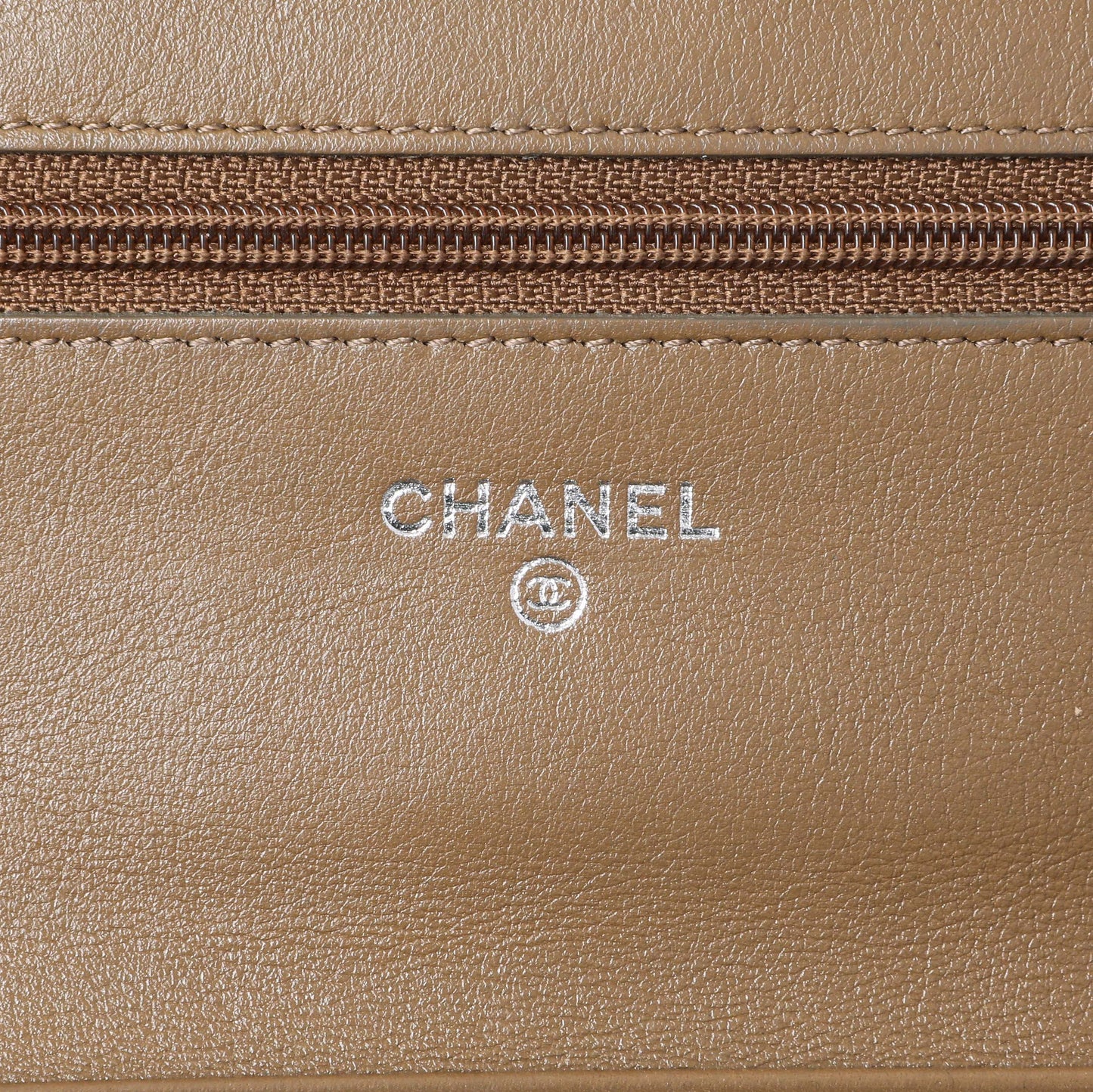 Exclusive Chanel Brown Caviar Timeless CC Wallet on Chain WOC — Alternate View 10