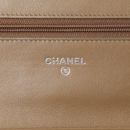 Exclusive Chanel Brown Caviar Timeless CC Wallet on Chain WOC — Alternate View 10
