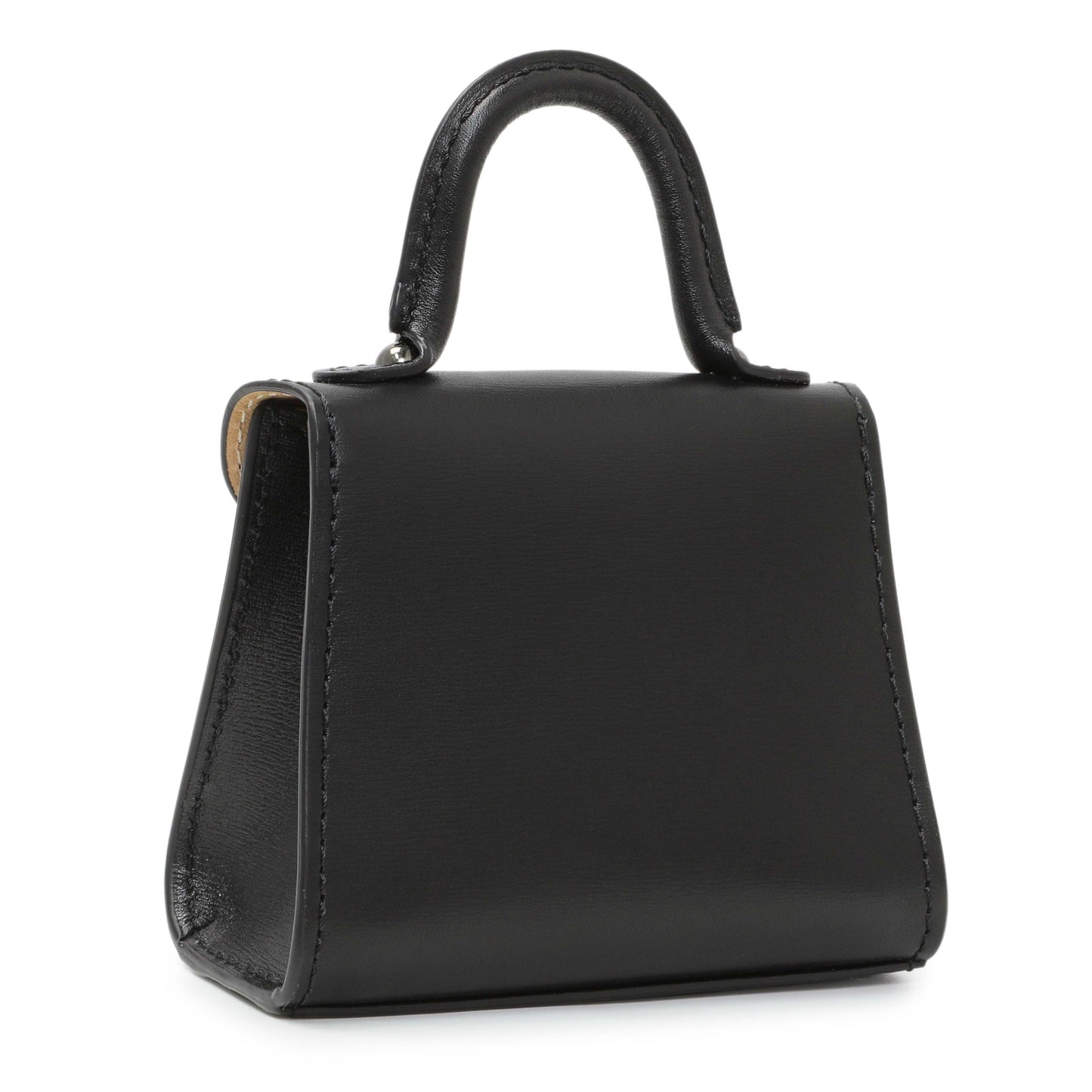 Exclusive Delvaux Black Calfskin Brillant Bag Charms — Side View