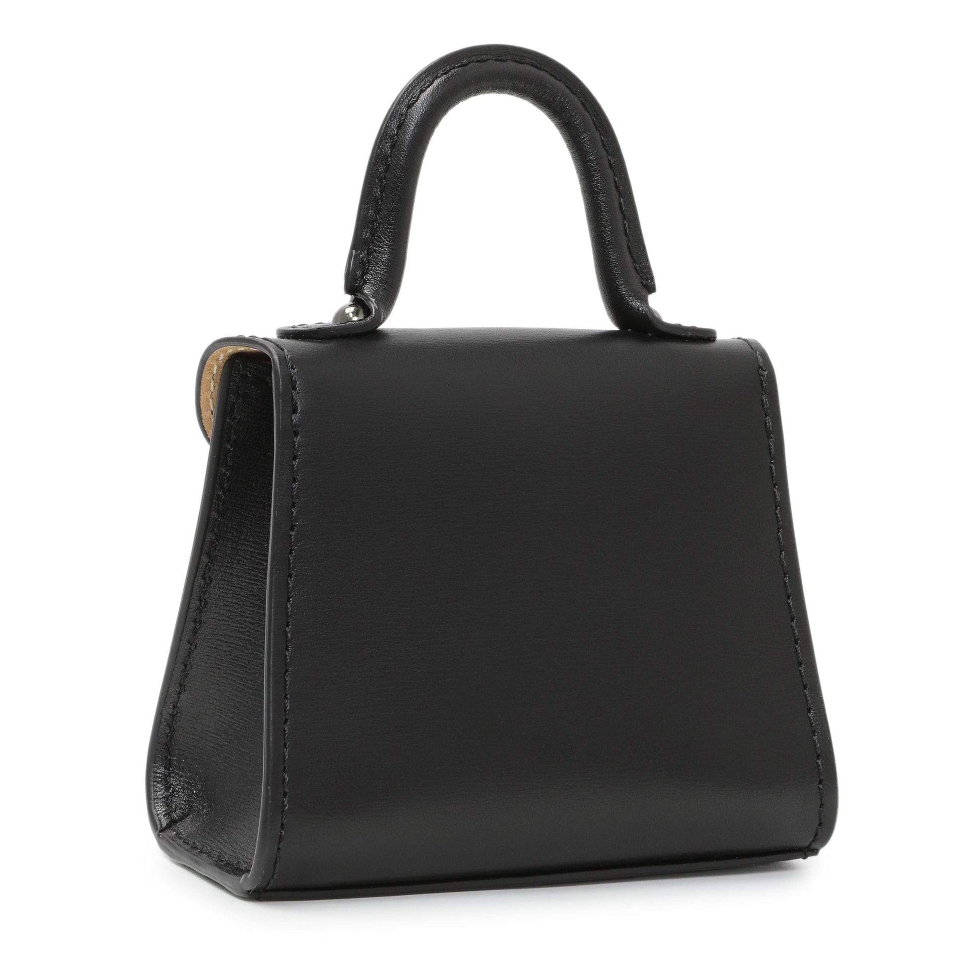 Exclusive Delvaux Black Calfskin Brillant Bag Charms — Side View