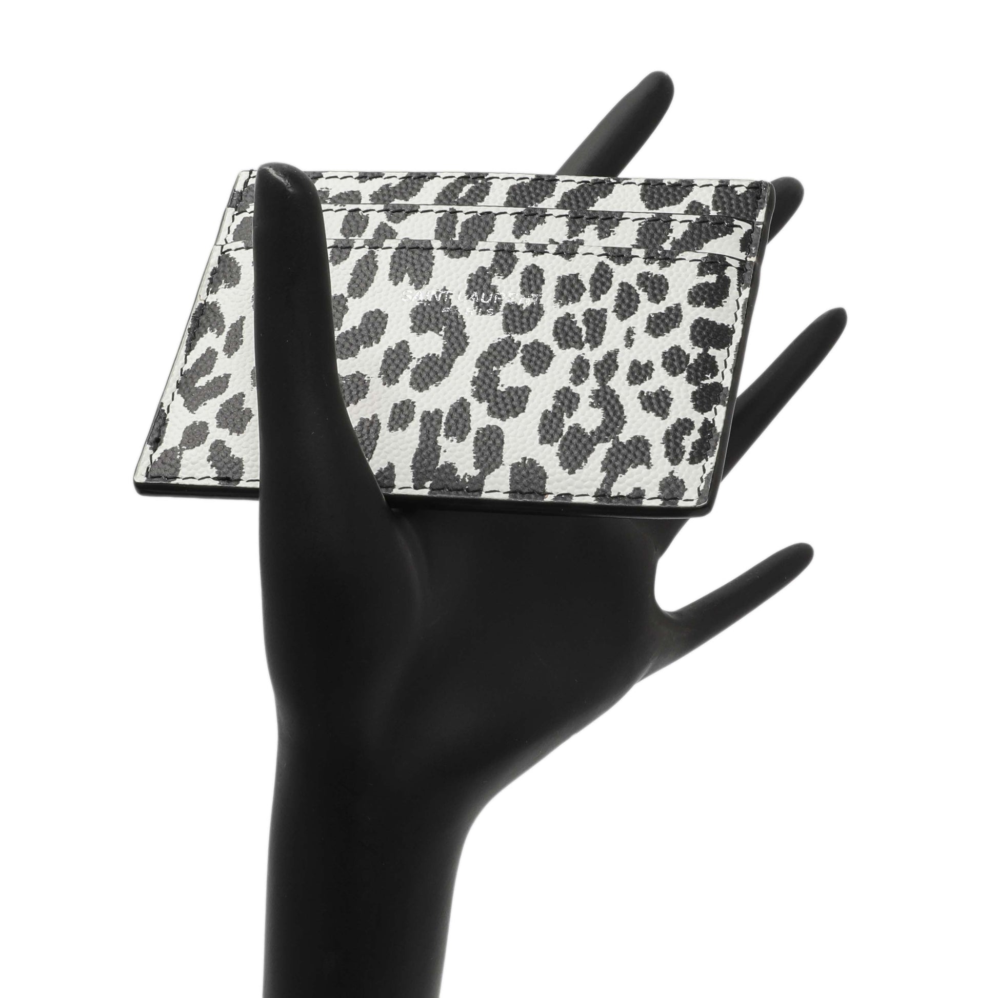 Exclusive Saint Laurent Grain De Poudre Baby Cat Print Card Case — Alternate View 7