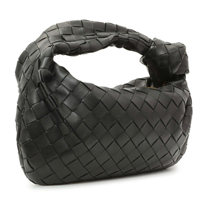 Exclusive Bottega Veneta Black Nappa Intrecciato Mini Jodie — Side View