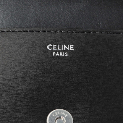 Exclusive Celine Black Shiny Calfskin Nano Triomphe Besace — Lifestyle View