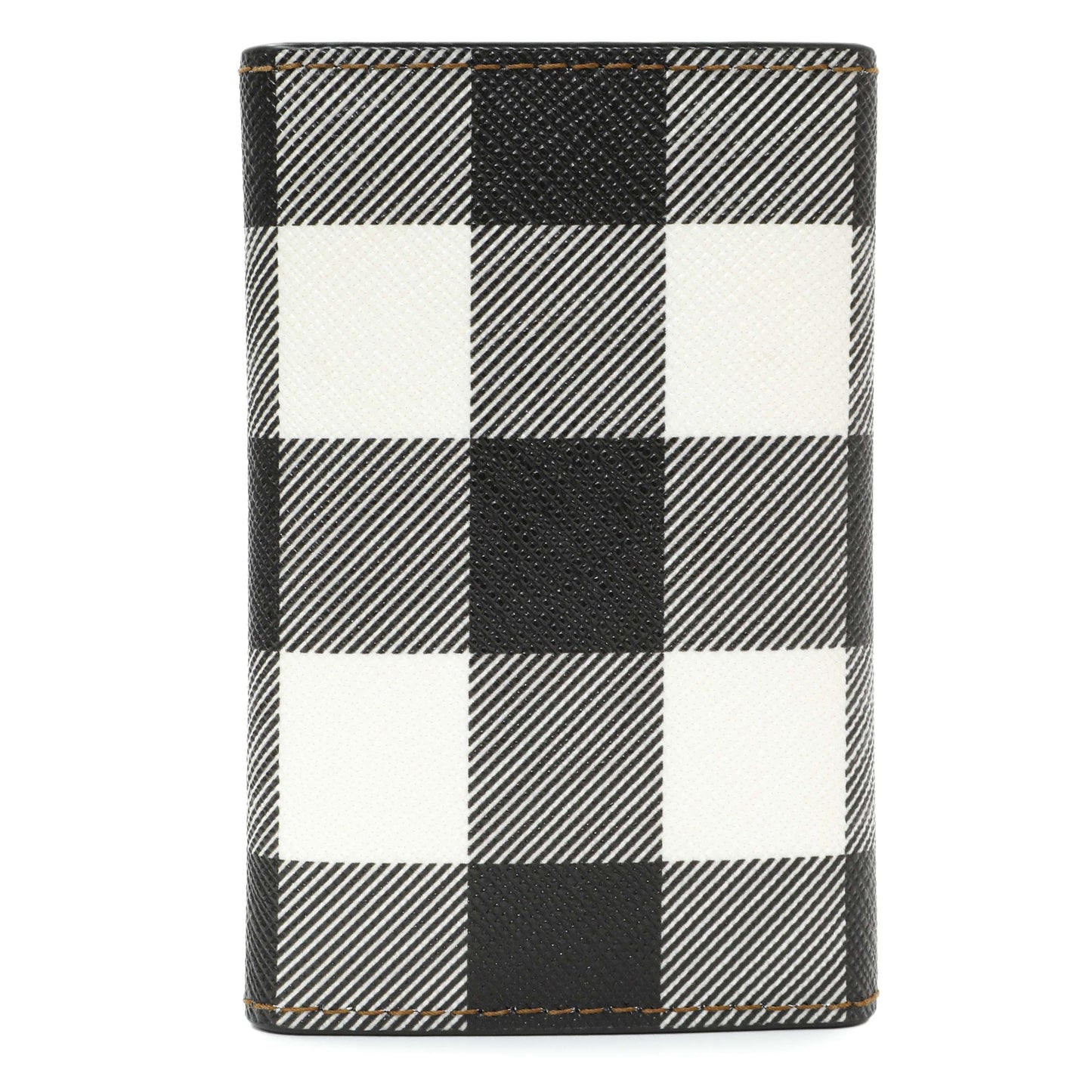 Exclusive Burberry Brown Check Canvas 6 Key Holder Case — Side View