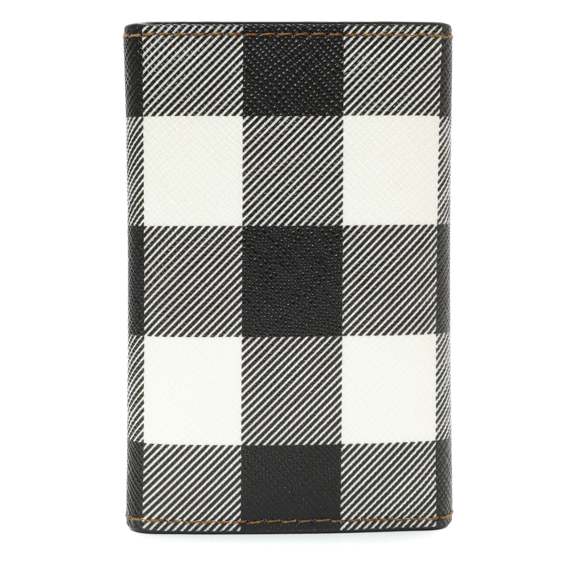 Exclusive Burberry Brown Check Canvas 6 Key Holder Case — Side View