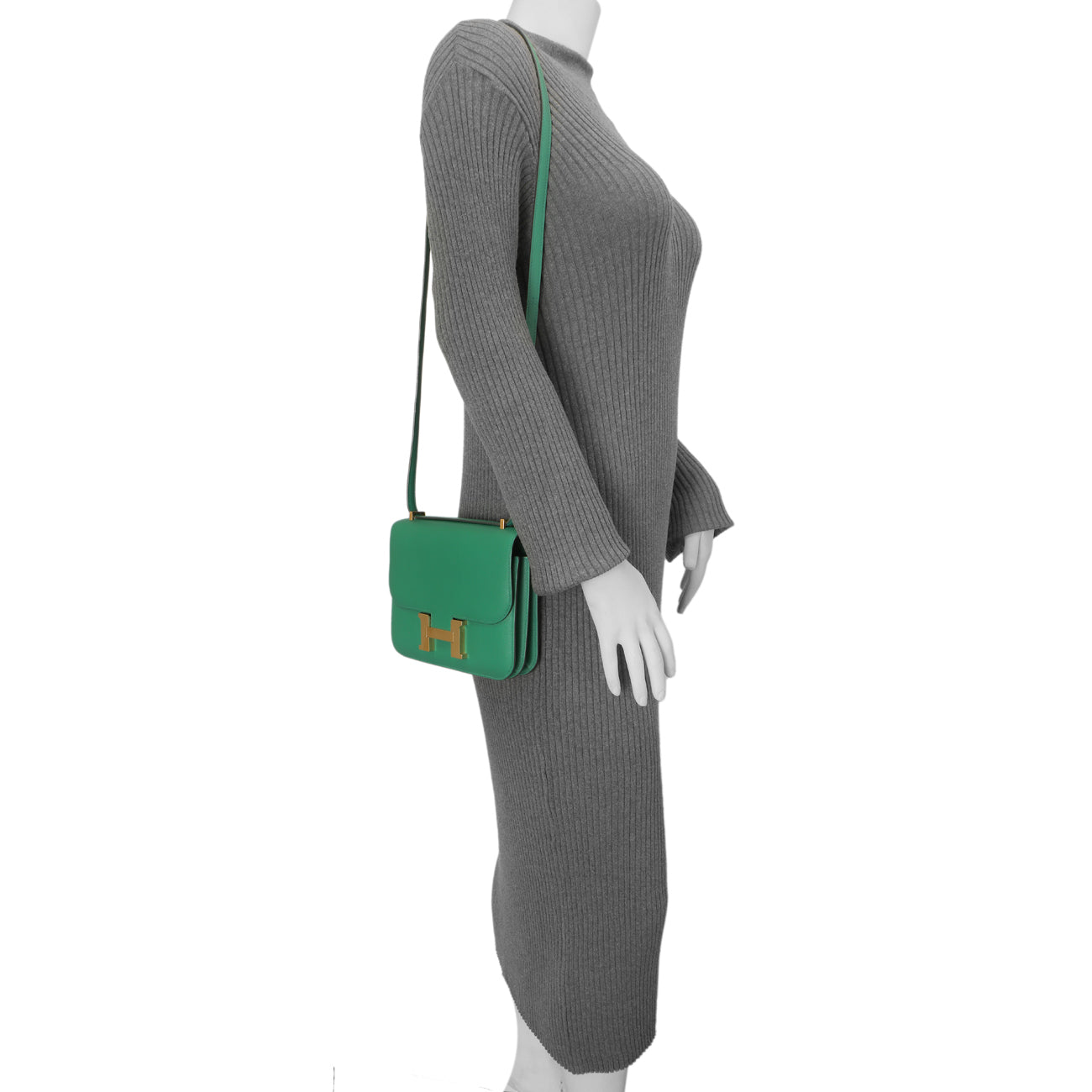 Exclusive Hermes Vert Vertigo Evercolor Constance 18 — Alternate View 9