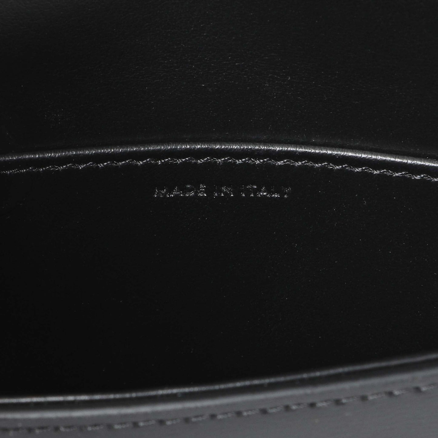 Exclusive Celine Black Shiny Calfskin Nano Triomphe Besace — Alternate View 7