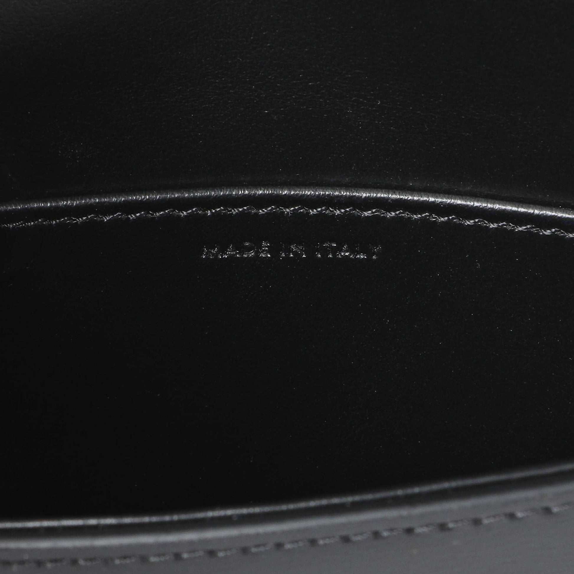 Exclusive Celine Black Shiny Calfskin Nano Triomphe Besace — Alternate View 7