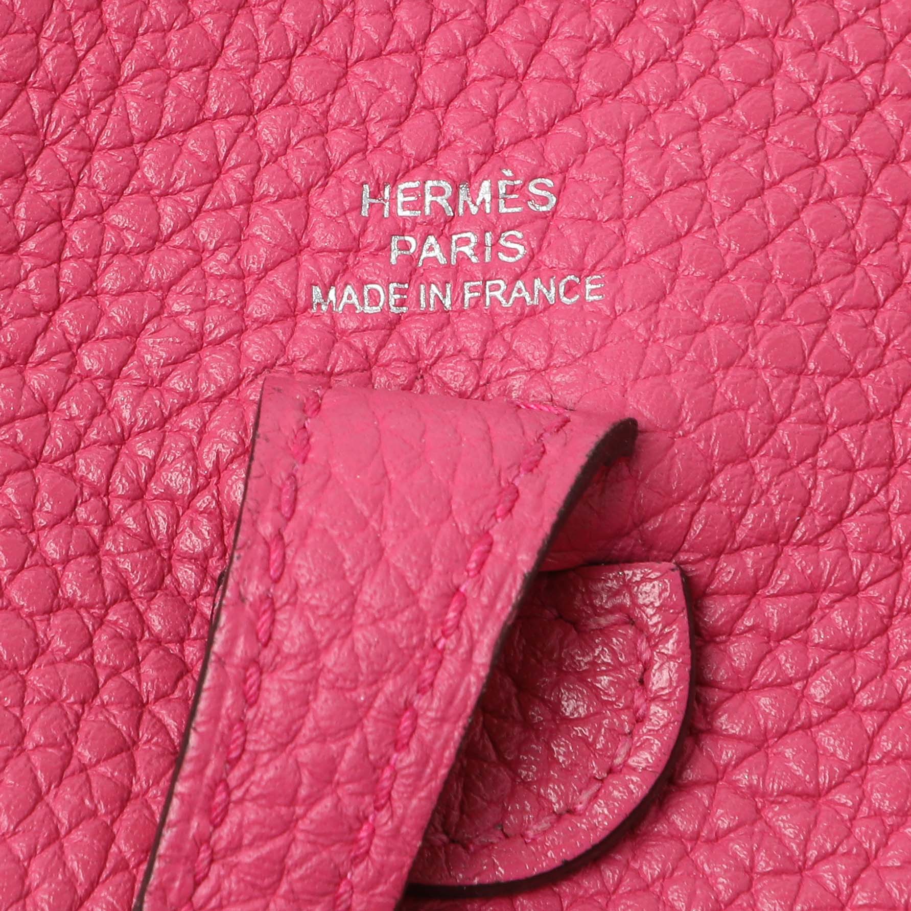 Exclusive Hermes Rose Shocking Clemence Evelyne TPM — Alternate View 9