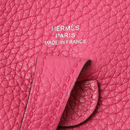 Exclusive Hermes Rose Shocking Clemence Evelyne TPM — Alternate View 9