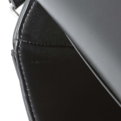 Exclusive Celine Black Shiny Calfskin Nano Triomphe Besace — Alternate View 8