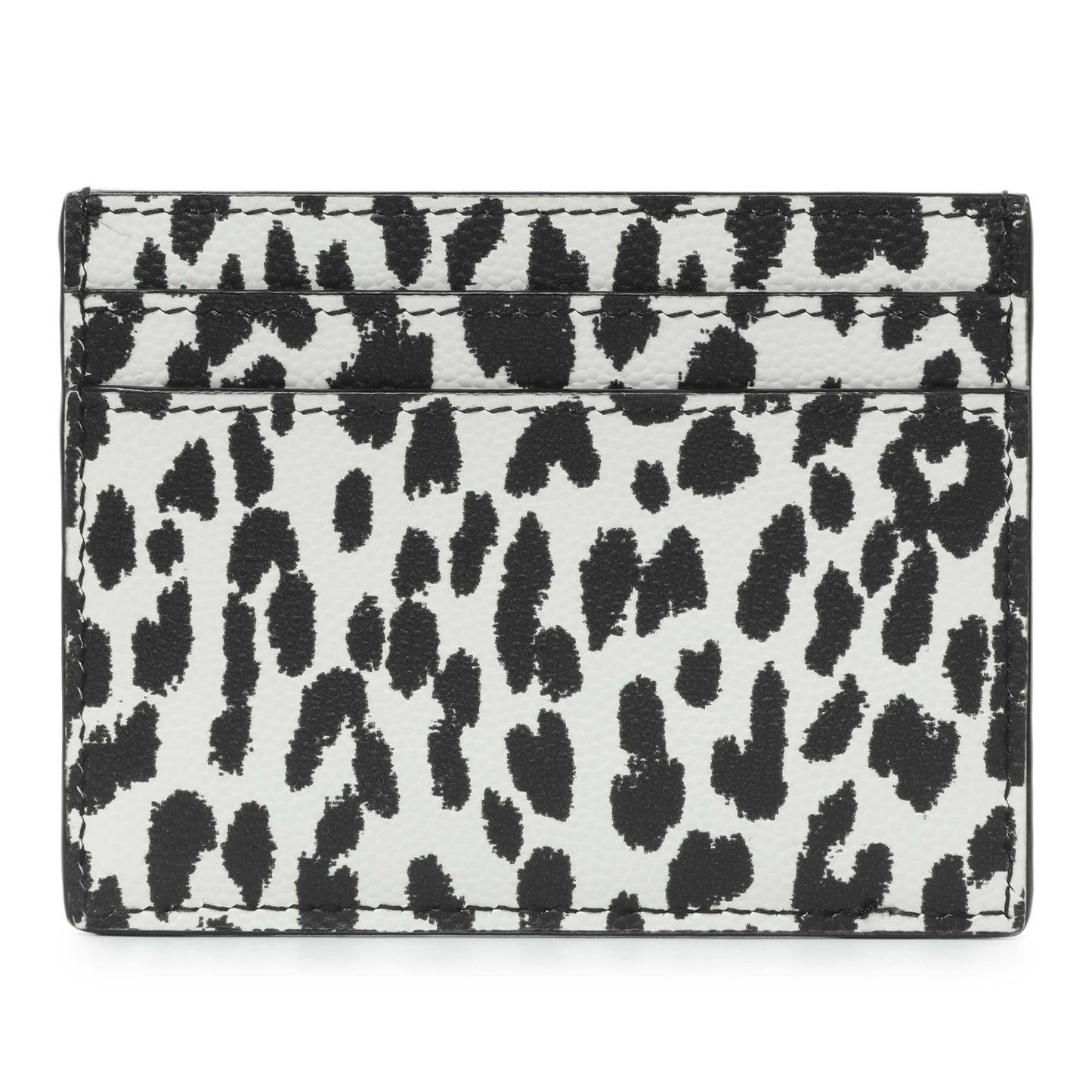 Exclusive Saint Laurent Grain De Poudre Baby Cat Print Card Case — Side View