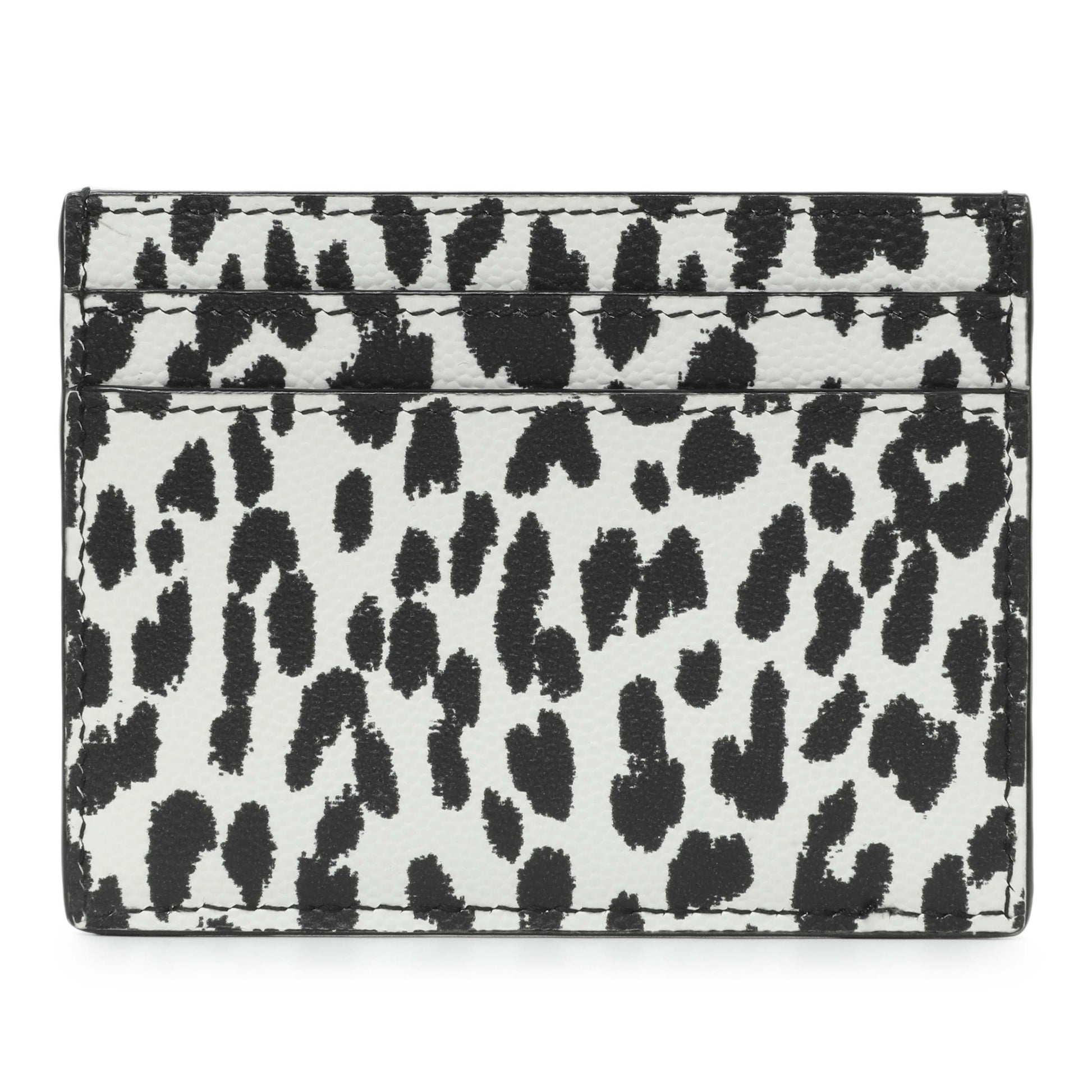 Exclusive Saint Laurent Grain De Poudre Baby Cat Print Card Case — Side View
