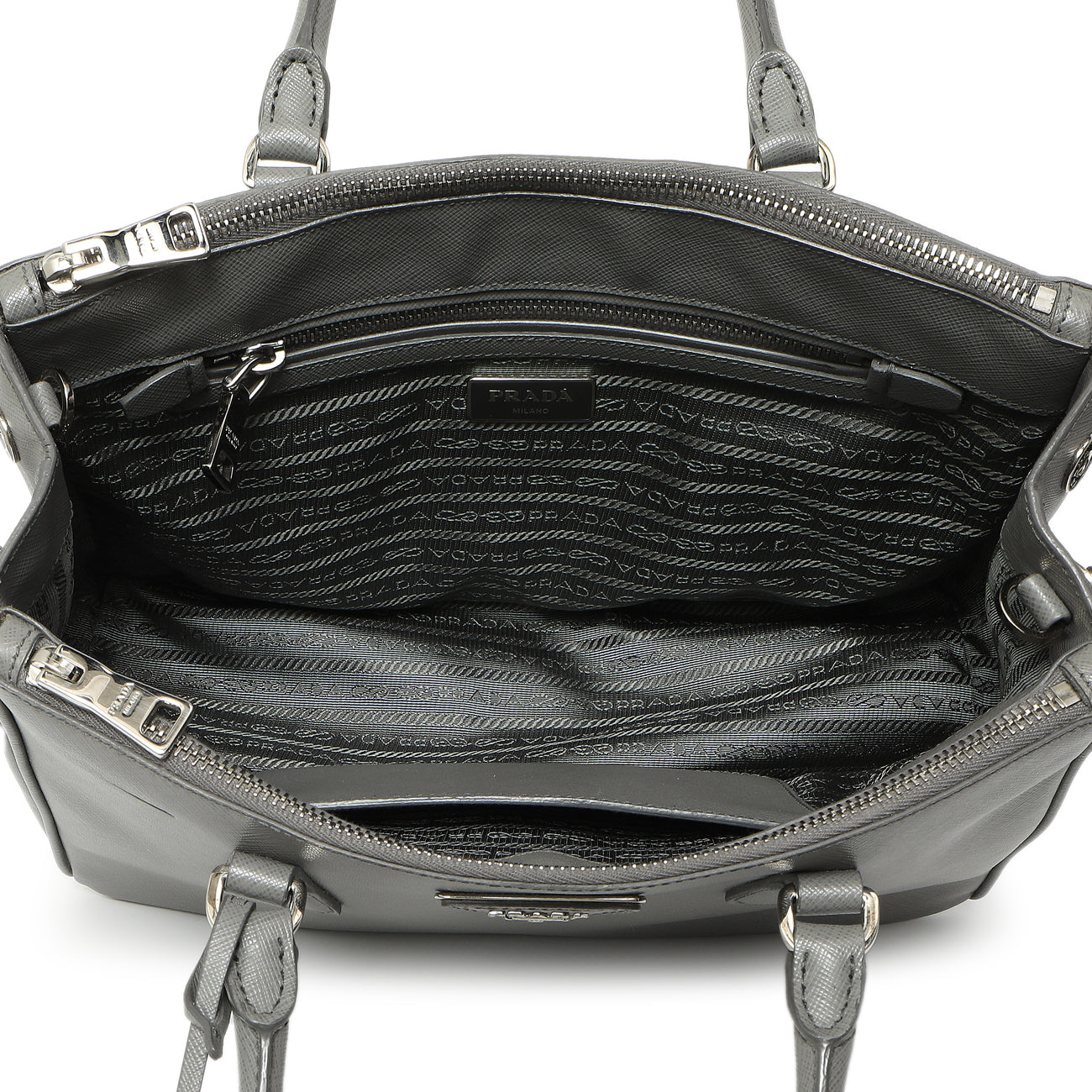 Exclusive Prada Marmo Saffiano Small Galleria Double Zip Tote — Alternate View 8