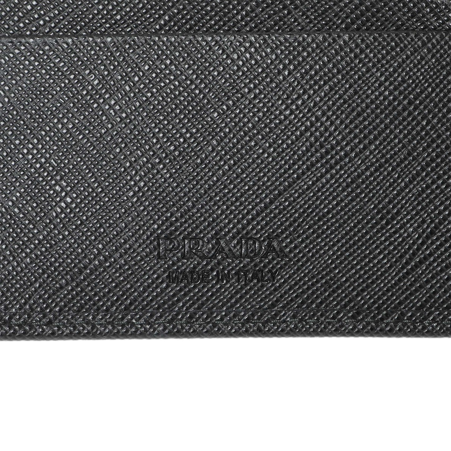 Exclusive Prada Saffiano Bifold Wallet — Detail View