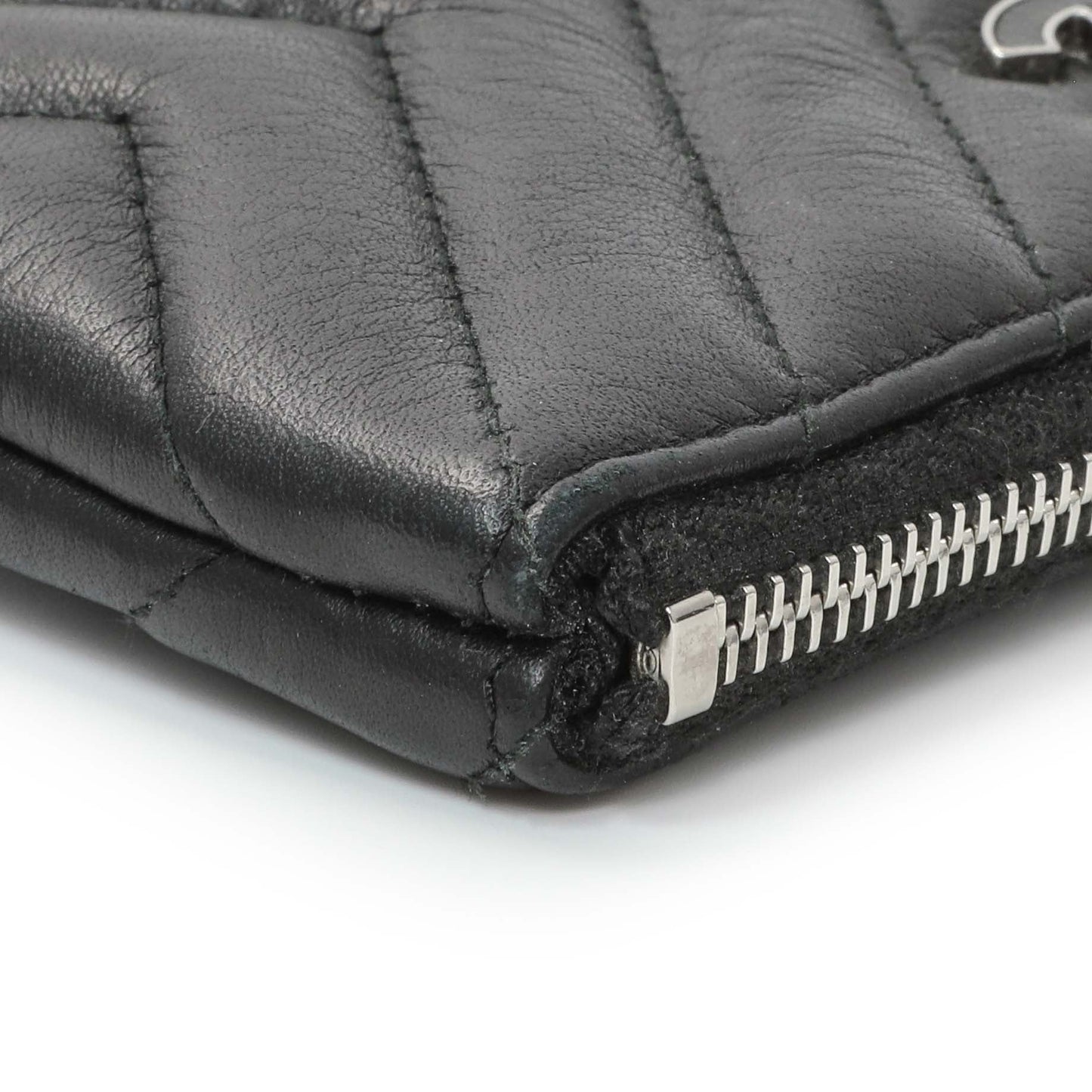 Exclusive Chanel Black Calfskin Tassel Small Cosmetic Pouch — Alternate View 7