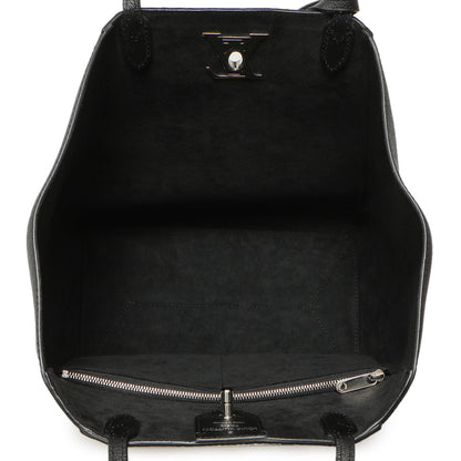 Exclusive Louis Vuitton Black Calfskin Python Lockme Cabas — Alternate View 8