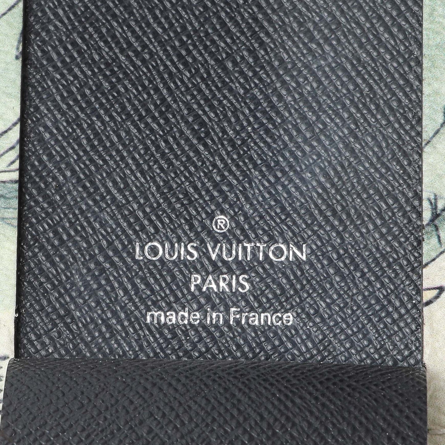 Exclusive Louis Vuitton Savane Monogram Elephant Chapman Luggage Tag — Top View