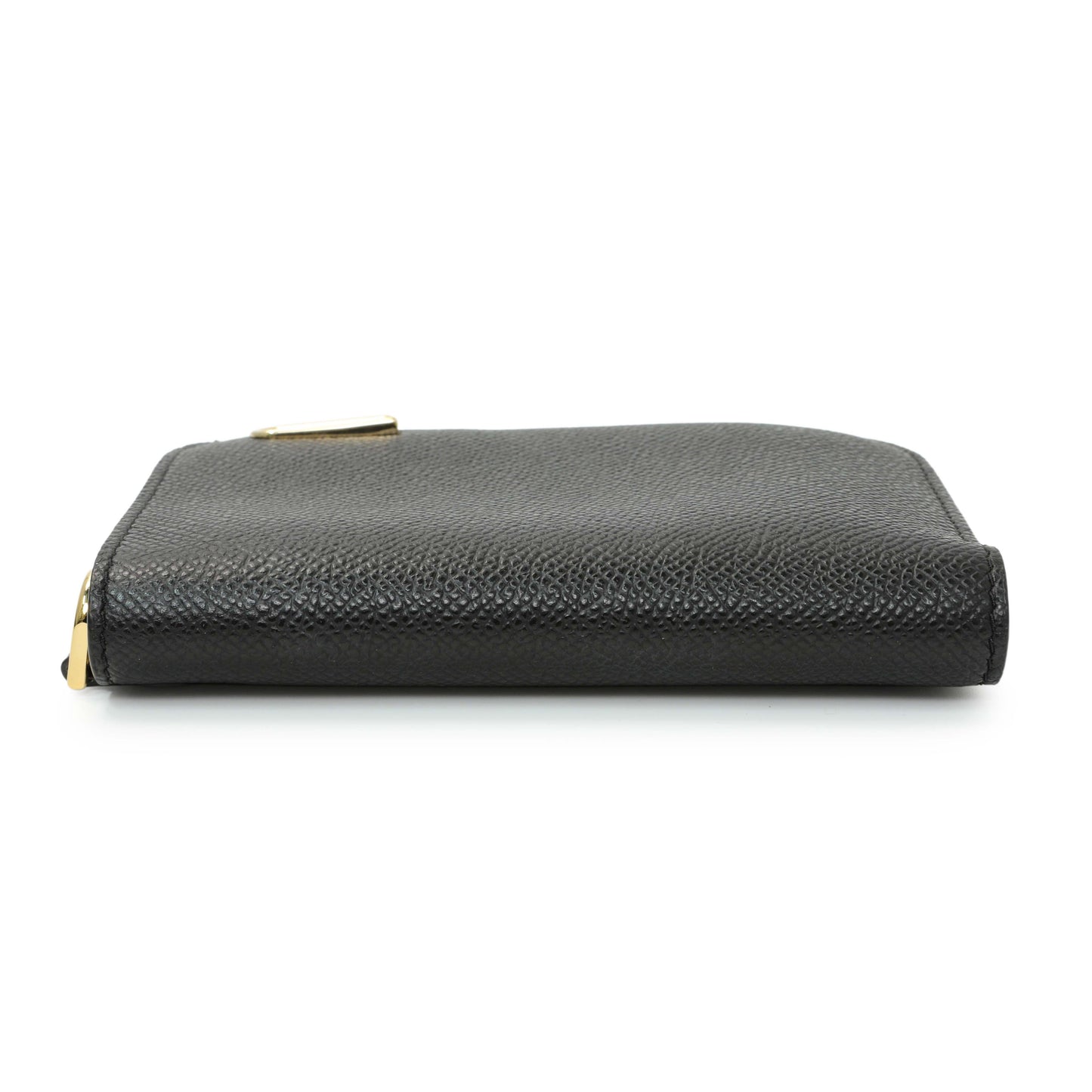 Exclusive Delvaux Black Calfskin Vagabond Compact Wallet — Back View