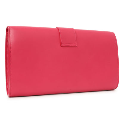 Exclusive Saint Laurent Pink Calfskin Y Ligne Clutch — Side View