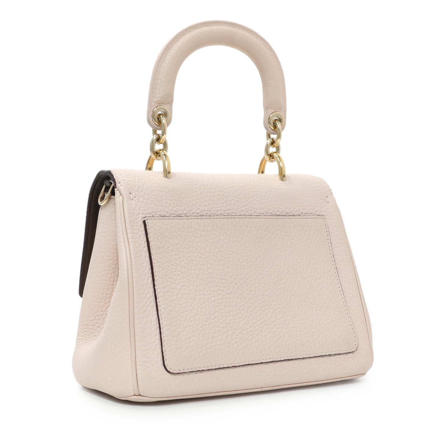 Exclusive Christian Dior Light Pink Bullcalf Mini Be Dior Flap — Side View