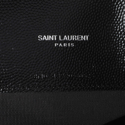 Exclusive Saint Laurent Black Grain De Poudre Envelope Chain Wallet — Lifestyle View